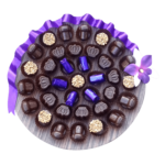 Round chocolate tray