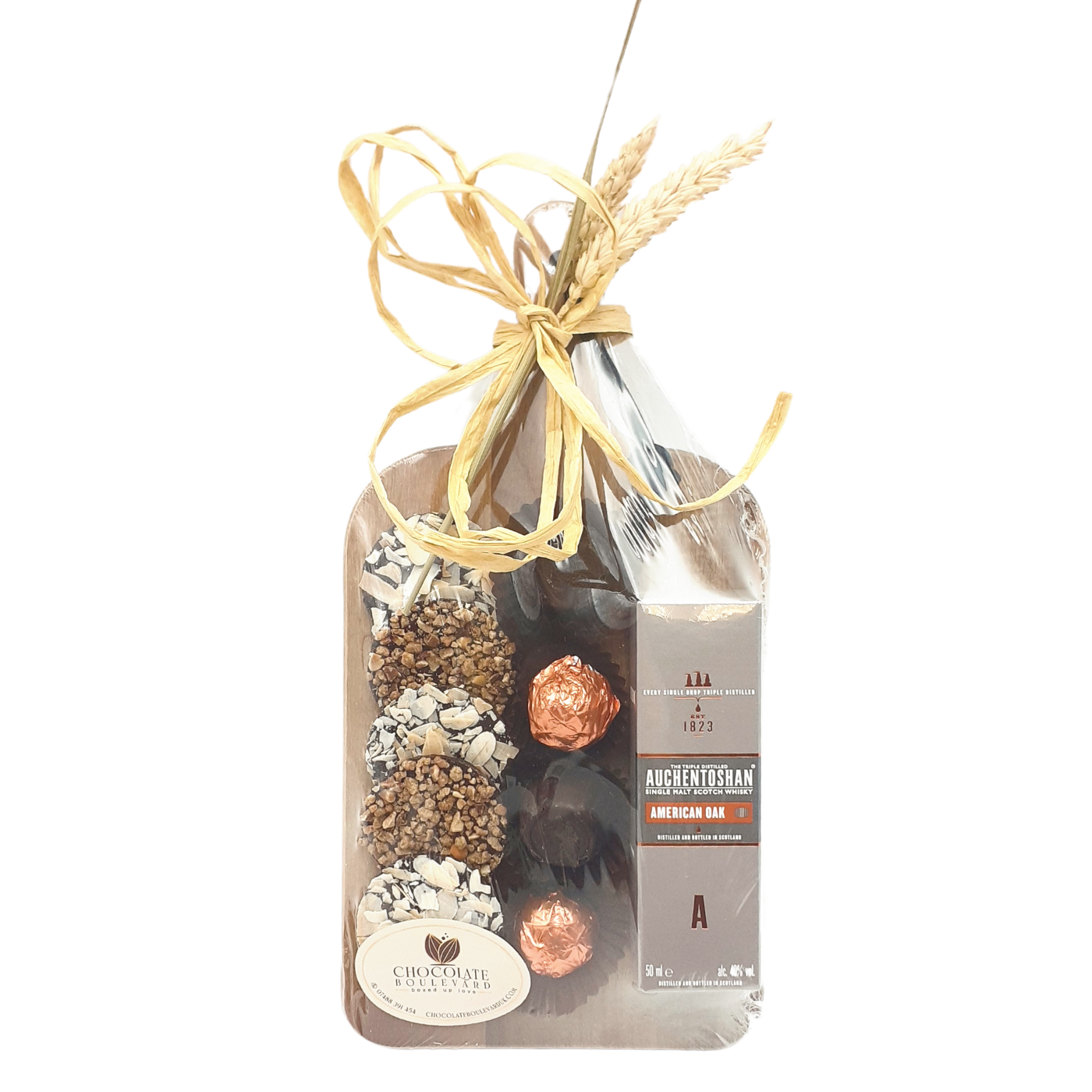 Whiskey chocolate board
