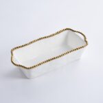 loaf baking dish gold