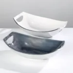 white oval dish large