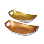 gold or copper dish