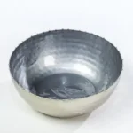 Silver hammered bowl